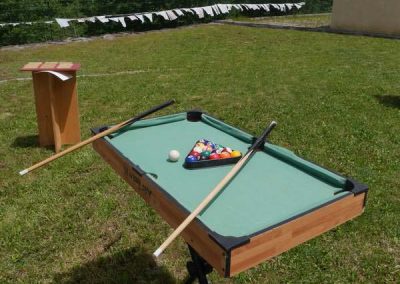 Le billard de table - jeu d'adresse